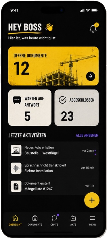 HelloBoss App – Übersicht